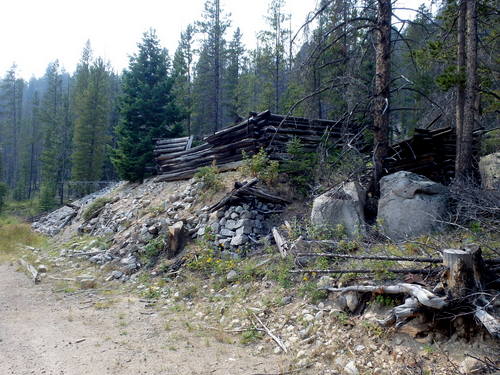 GDMBR: This old foundation was once the home to a miner.